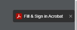 Image of Adobe Acrobat Fill-and-Sign bar